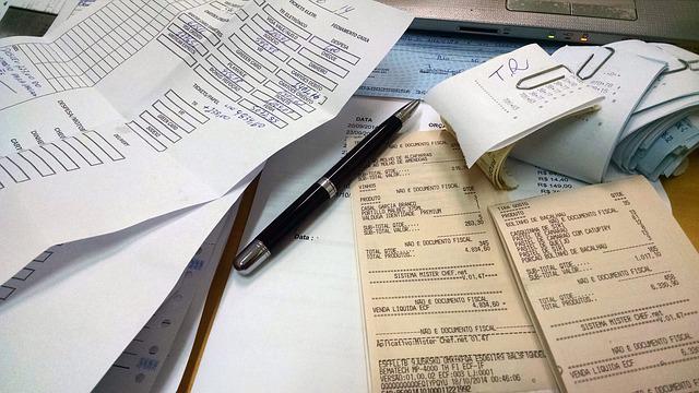 Receipts being processed by an automated accounting workflow